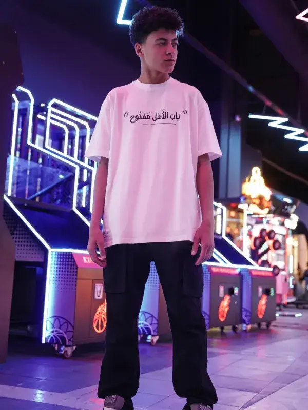 Coup - Text Print T-Shirt with Short Sleeves