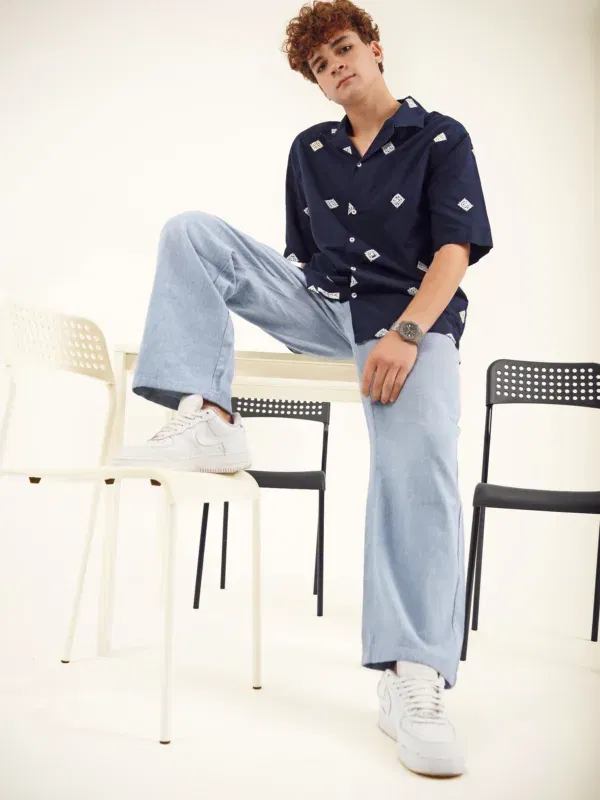 Coup - Folded Linen Shirt with Short Sleeve