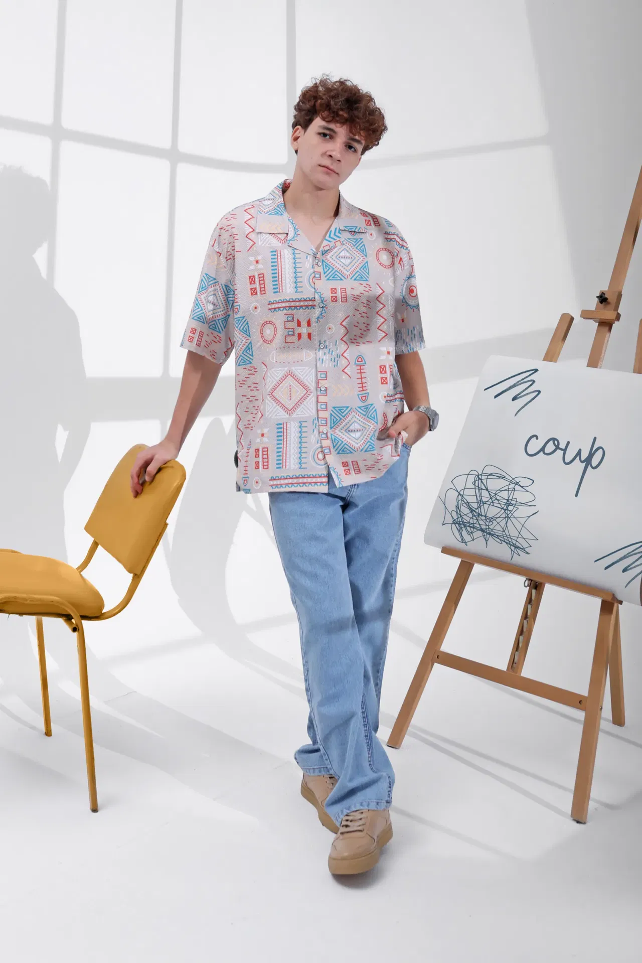 Coup - Men's All Over Print Shirt Coup - Men's All Over Print Shirt - Image 2