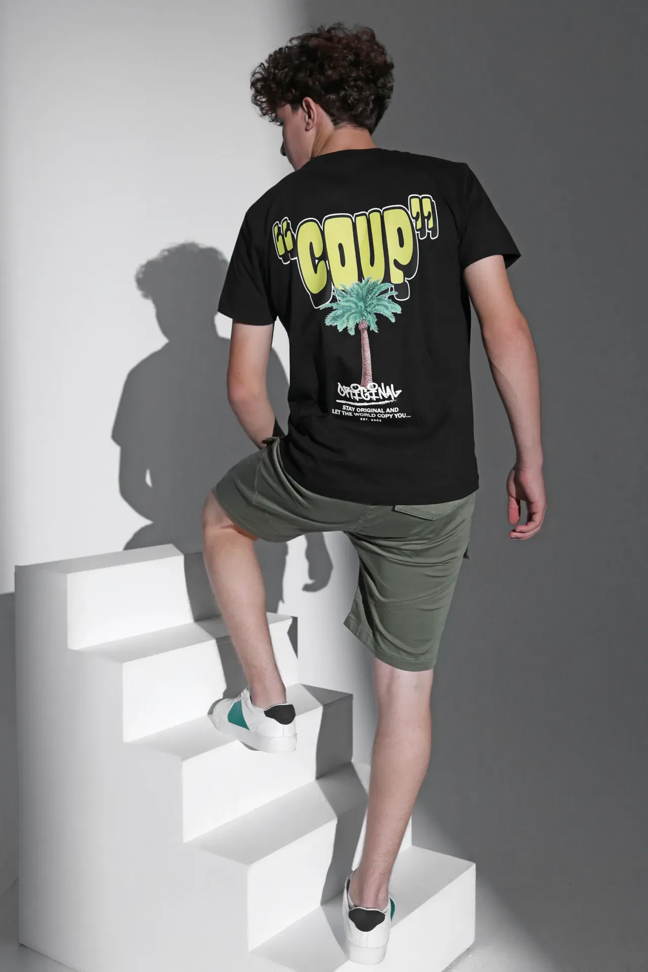 Coup - Stay Original Printed Cotton T-Shirt Coup - Stay Original Printed Cotton T-Shirt - Image 2