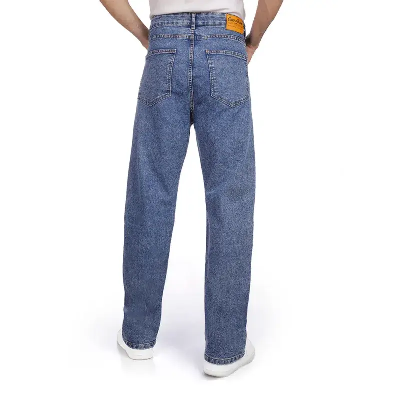Coup - Men's Wide-Leg Text Print Jeans - Image 2