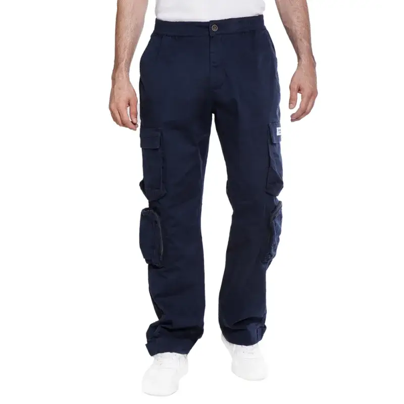 Baggy Fabric Summer Trousers - Elastic Waist