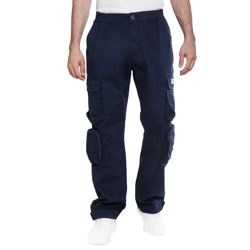 Baggy Fabric Summer Trousers - Elastic Waist Baggy Fabric Summer Trousers - Elastic Waist