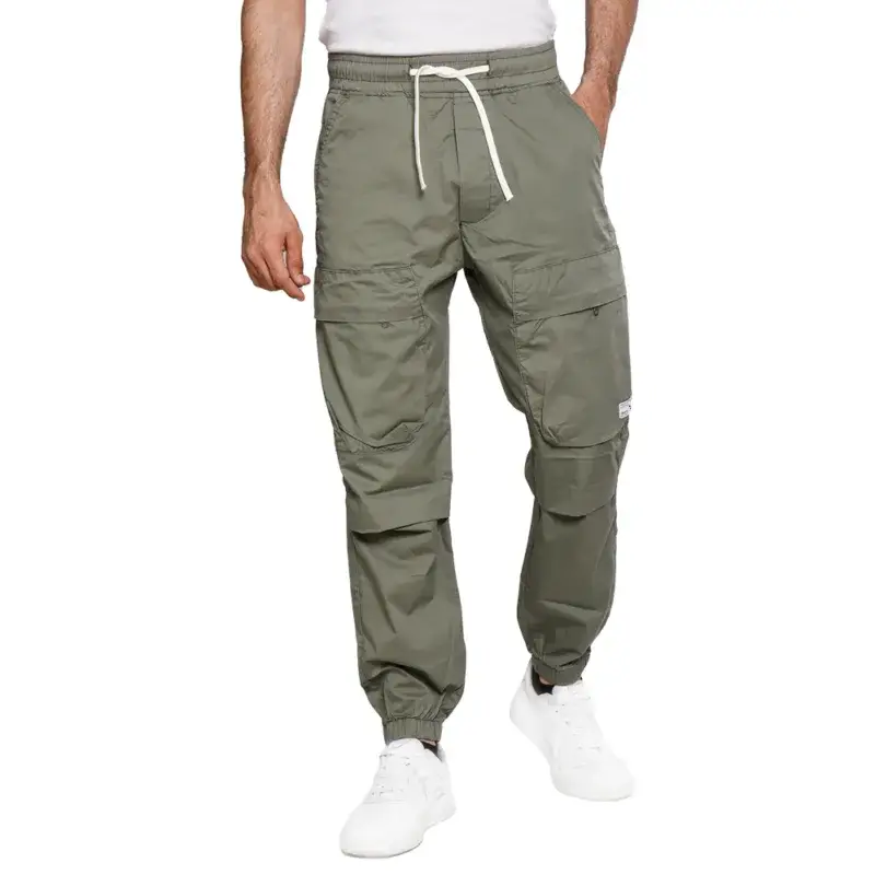 Baggy Fabric Summer Trousers - Elastic Waist