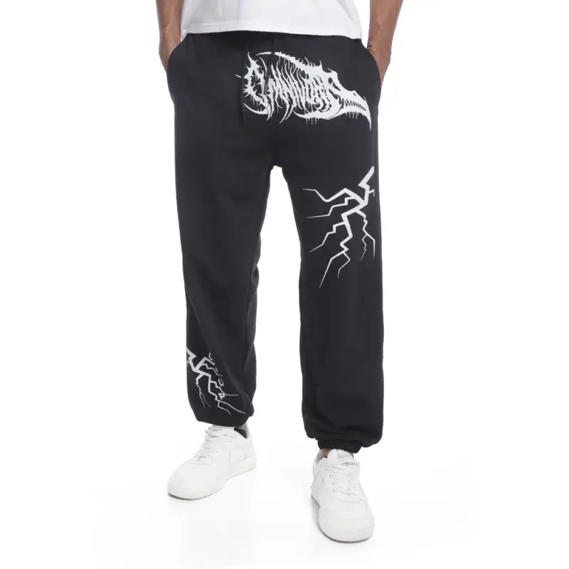Coup - Black Printed Sweatpants