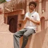 قميص سادة بولو بأكمام قصيرة