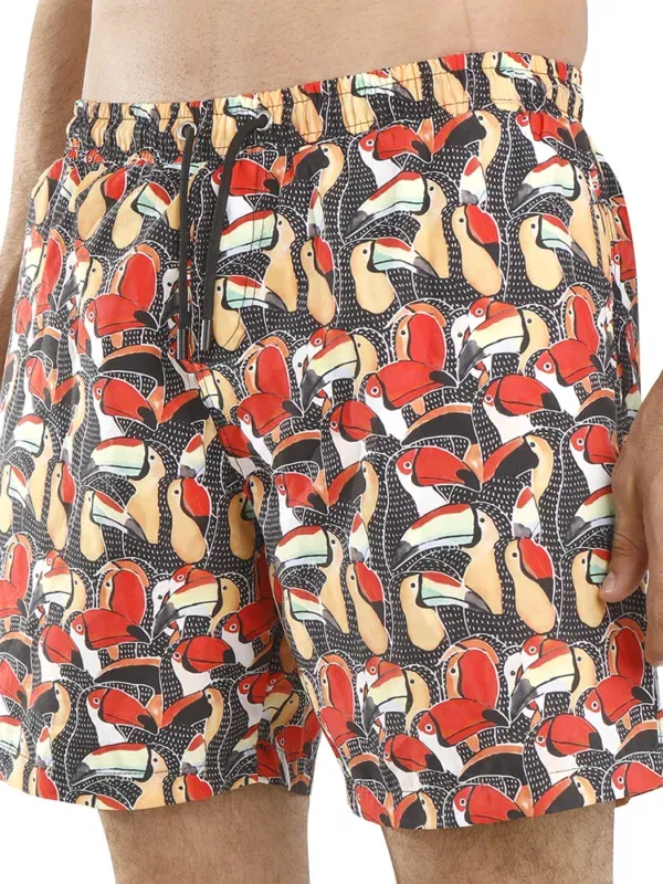 Coup - Bird Print Multicolored Shorts