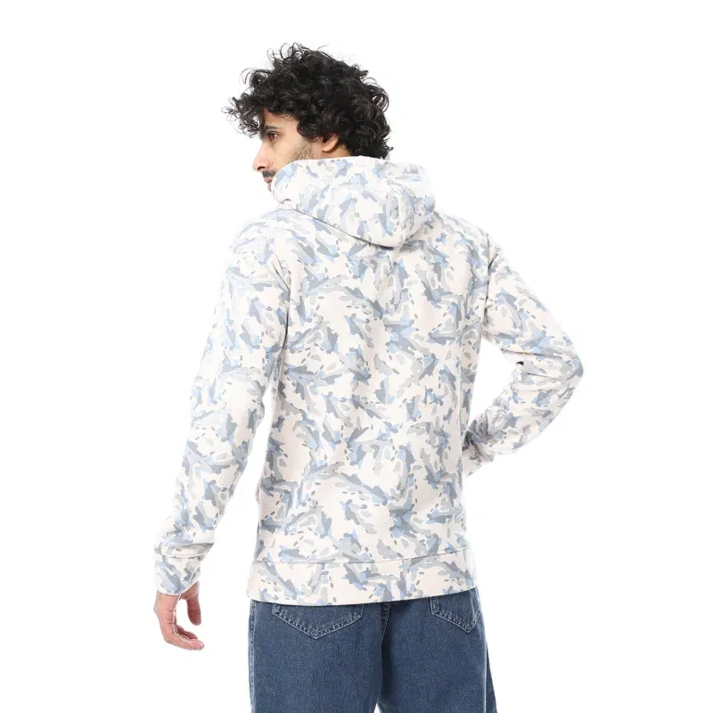 Coup – Men’s Hooded Camouflage Printed Sweatshirt - Image 2