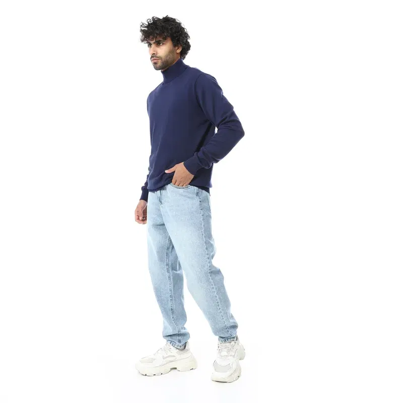 Coup Collection - Blocked High Neck Knitwear Pullover