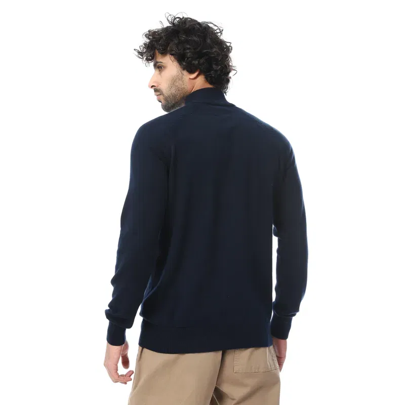 Coup Collection - Blocked High Neck Knitwear Sweater - Image 2
