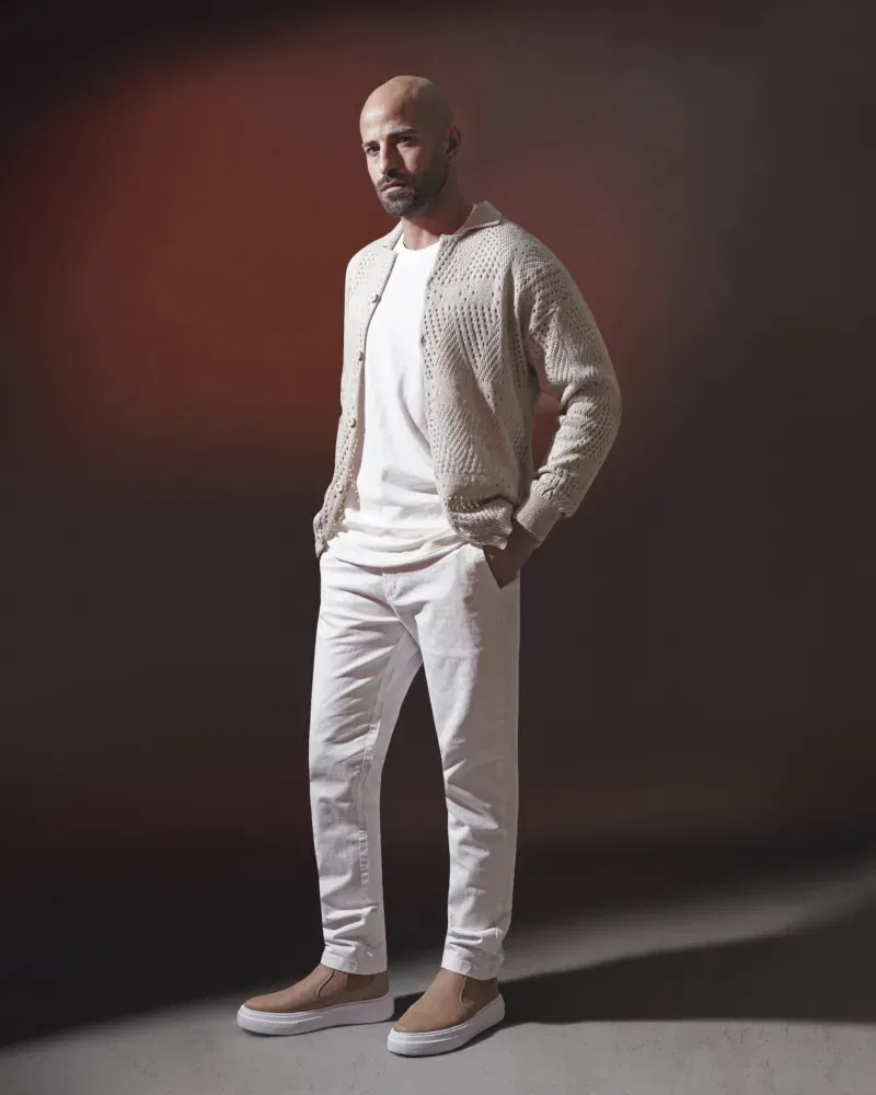Coup Collection - Polo Collar Knit Sweater for Men