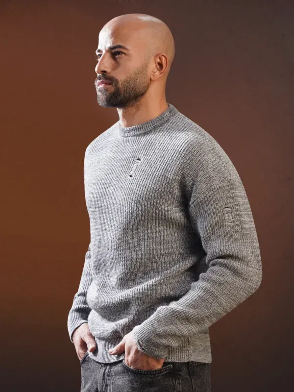 Coup Collection - Men’s Cutting Crew Neck Sweater