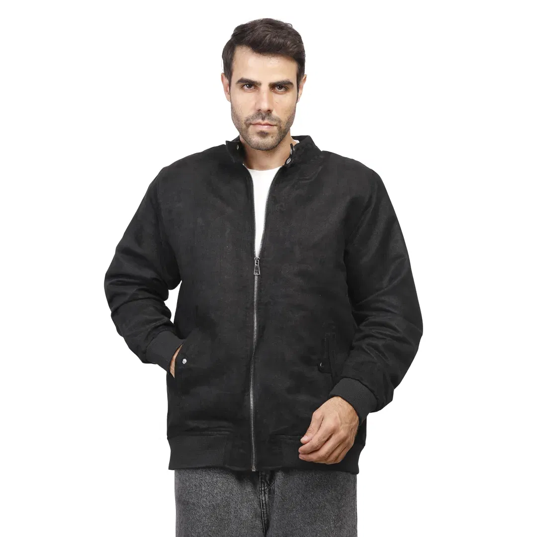 Coup Collection - Velvet Jacket With Pockets And Zipper Closure Coup Collection  - Velvet Jacket With Pockets And Zipper Closure