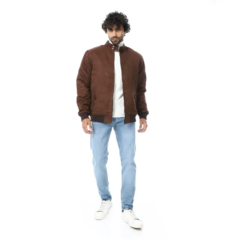 Coup Collection  - Amaranth Jacket With Pockets And Zippers