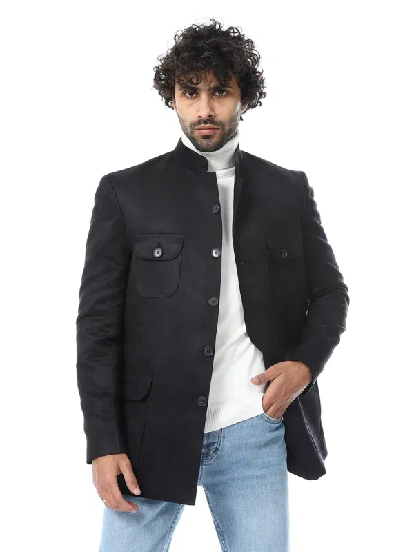 Coup Collection - Velvet Jacket Men’s Regular Fit Button
