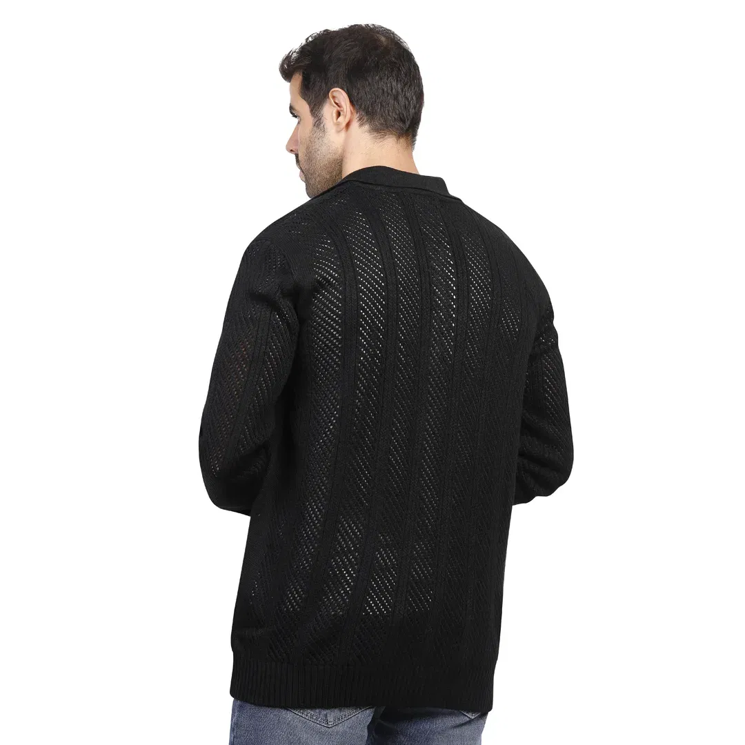 Coup Collection - Polo Collar Knit Sweater for Men Coup Collection - Polo Collar Knit Sweater for Men - Image 2