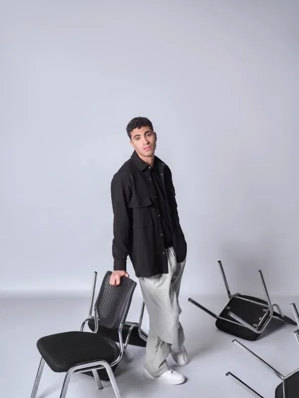 Coup Collection - Men's Pocket Flap Oversize Winter Shirt
