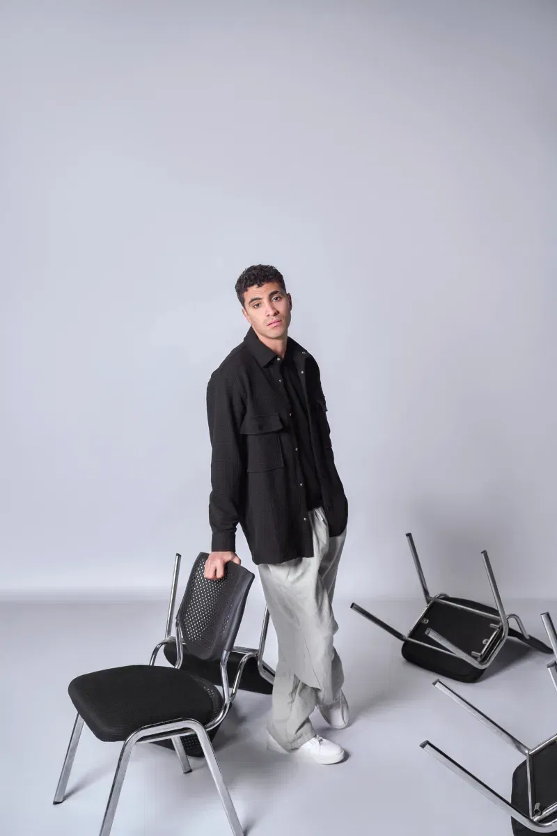 Coup Collection - Men's Pocket Flap Oversize Winter Shirt