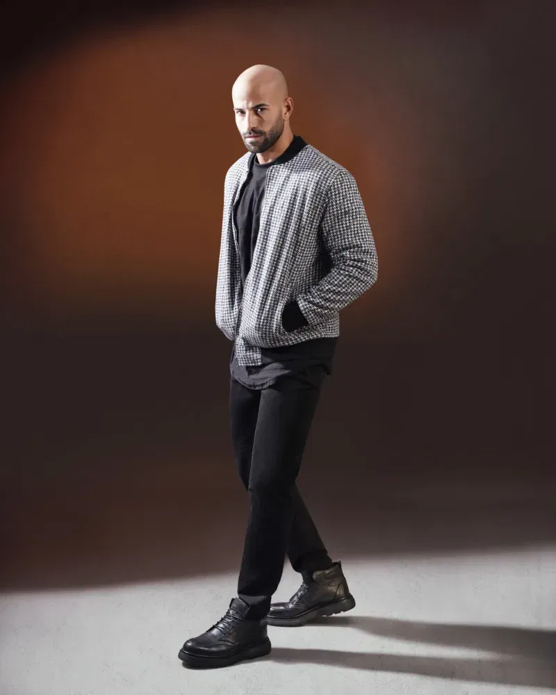 Winter Collection - Men's Full Cover Jacket with Crew Neck
