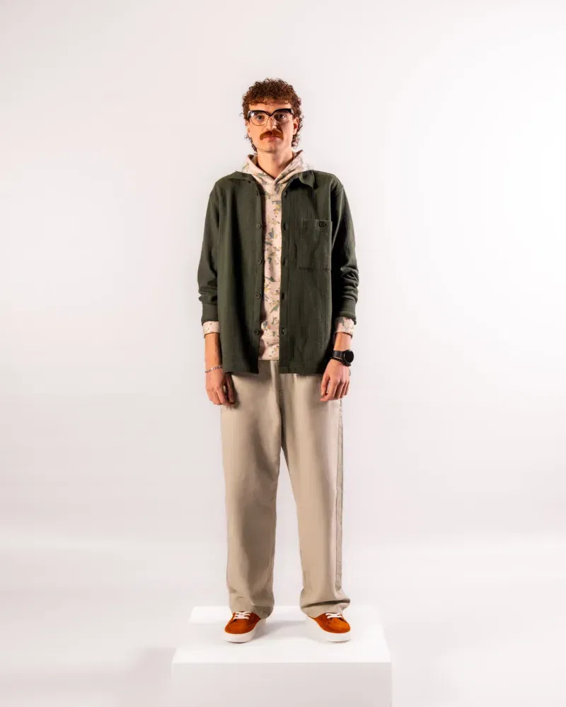 Coup Collection - Men's Single Pocket Flap Oversize Winter Shirt