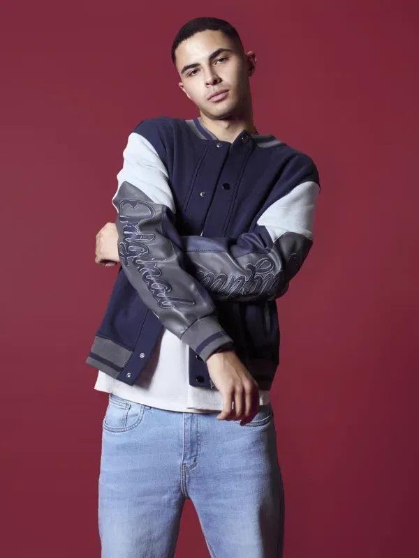 Coup Collection - Men's Regular Fit Basic Comfortable Jacket Navy