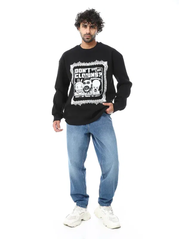 Coup - Don’t You Like Clowns Printed Regular Crew Neck