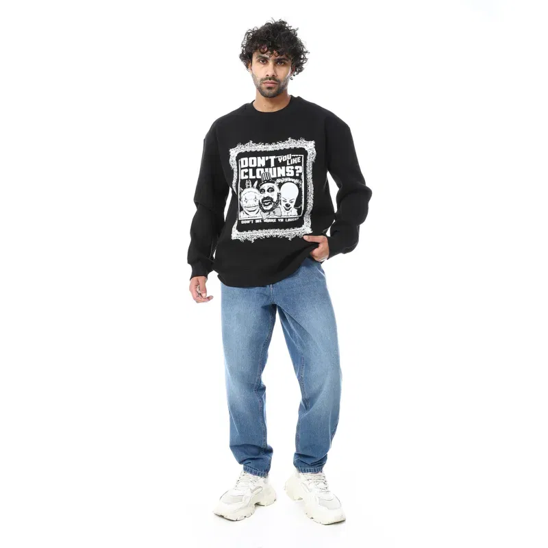 Coup - Don’t You Like Clowns Printed Regular Crew Neck