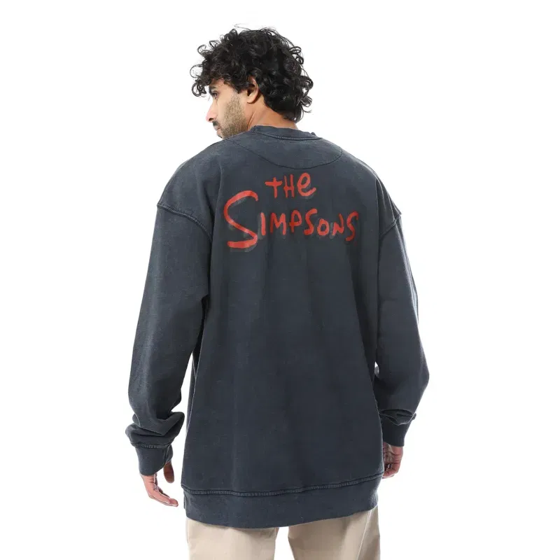 Coup Collection – Printed Sweatshirt with Round Neck and Long Sleeves - Image 2