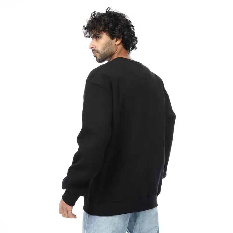 Coup -  Black Over Sized Crew Neck Sweatshirt - Image 2