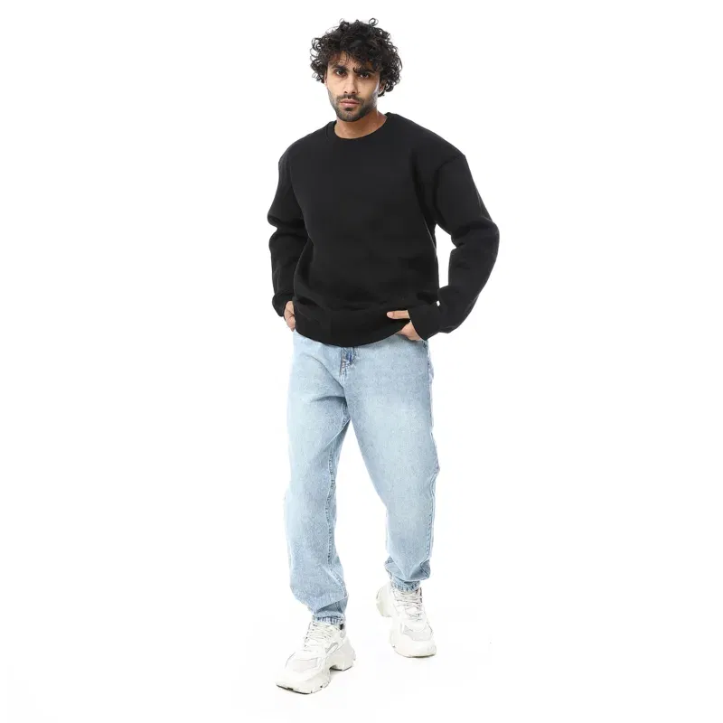 Coup -  Black Over Sized Crew Neck Sweatshirt