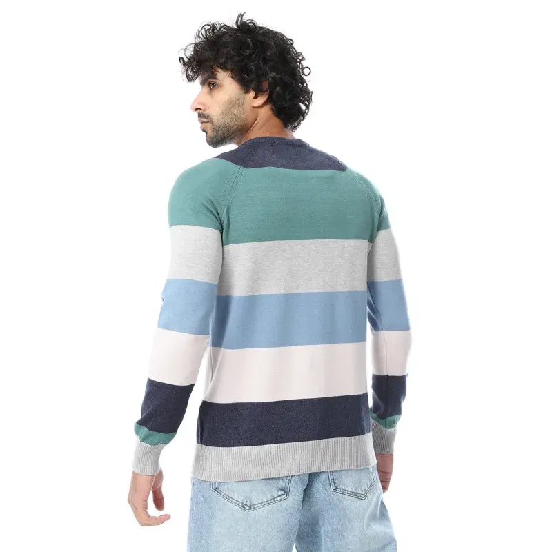 Coup – Men’s Knitwear Sweater – Crew Neck, Long Sleeve - Image 2