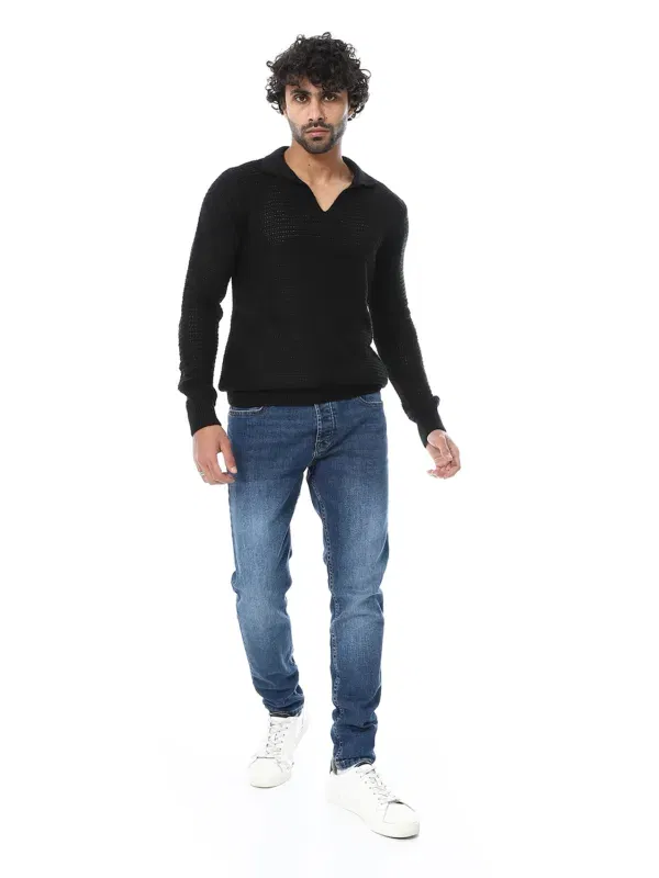 Coup Collection – Men’s Knitwear Sweater Polo Collar