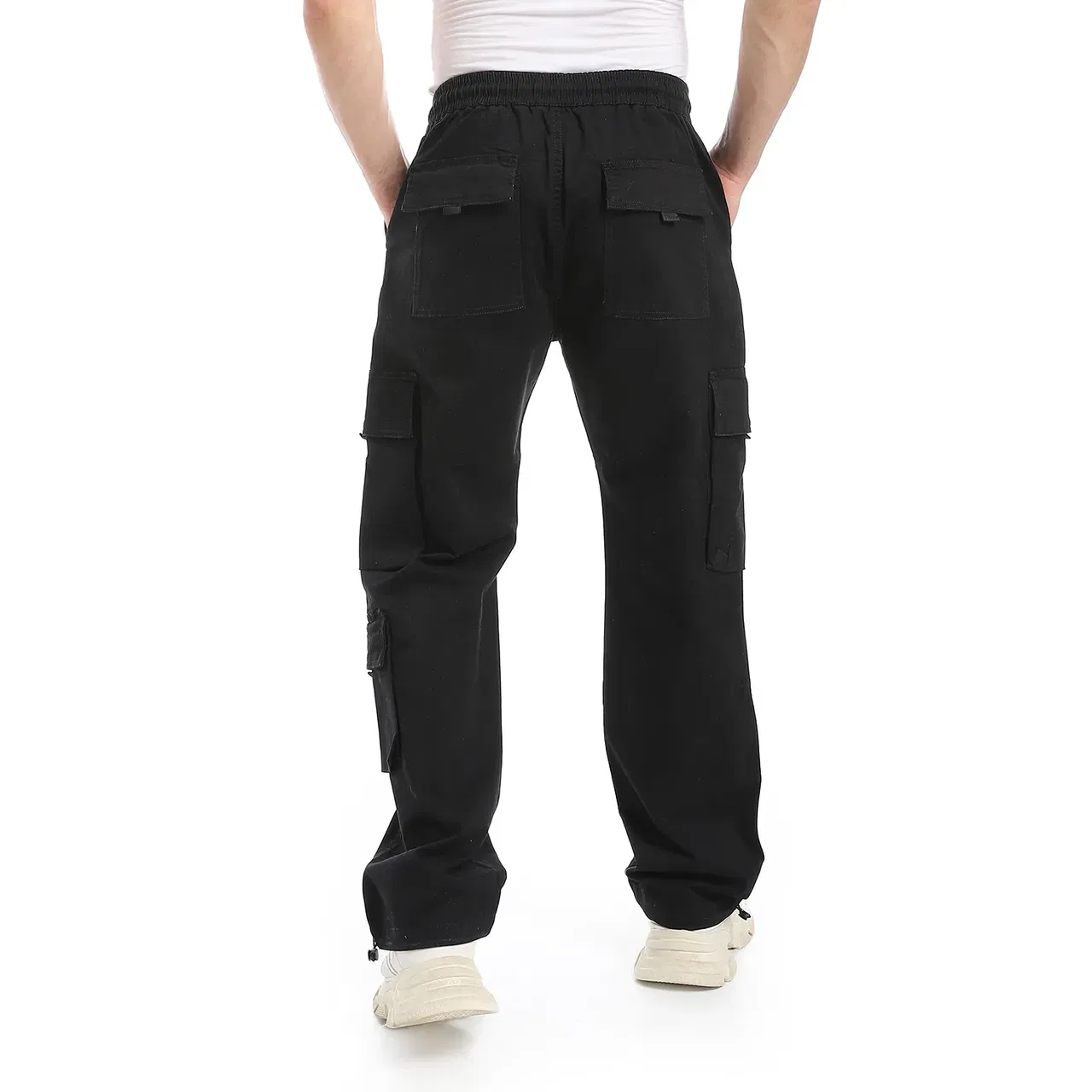 Coup New Season Elastic Waist and Lace-Up Quality Relaxed Fit Wide Leg Baggy Pants Coup New Season Elastic Waist and Lace-Up Quality Relaxed Fit Wide Leg Baggy Pants - Image 2