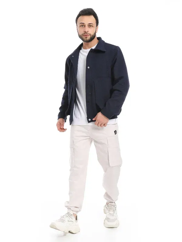 Coup Men's Cargo Pockets Wide Pants (Baggy)