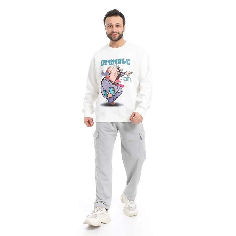 Coup - Sweatpants Wide Leg Baggy Winter Cotton Combed Fleece Inside