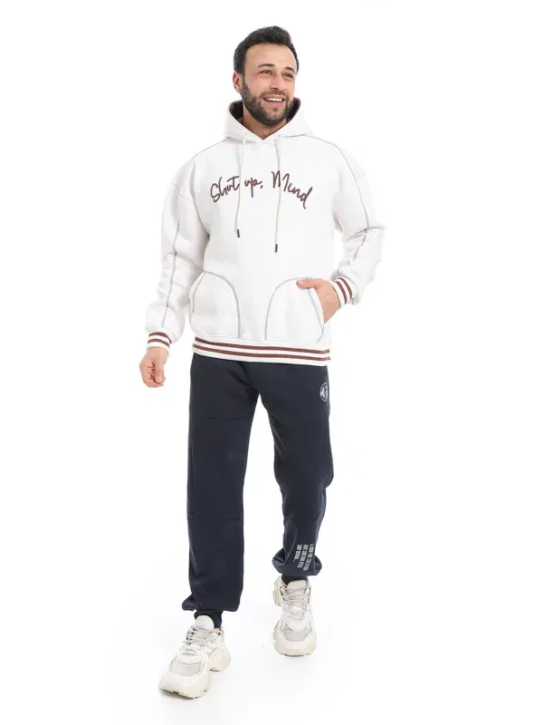Coup - Regular Fit Sweatpants with Pockets and Lace-Up Waist Elastic Leg
