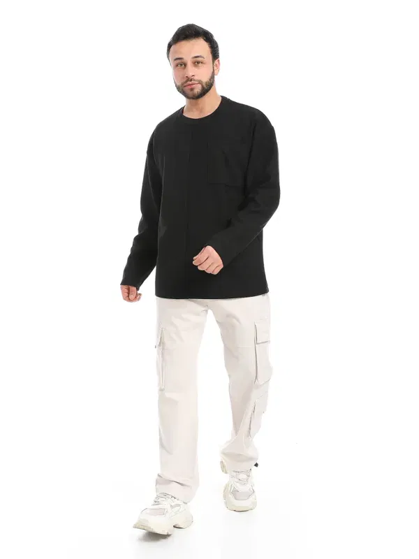 Coup Collection – Men’s Texture Round Neck and Long Sleeves