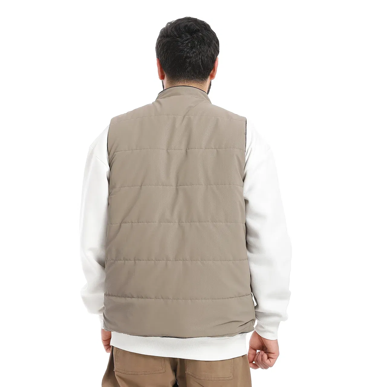 Coup - Men's Multi-Pocket Puffer Vest with Fleece Inside Coup - Men's Multi-Pocket Puffer Vest with Fleece Inside - Image 2
