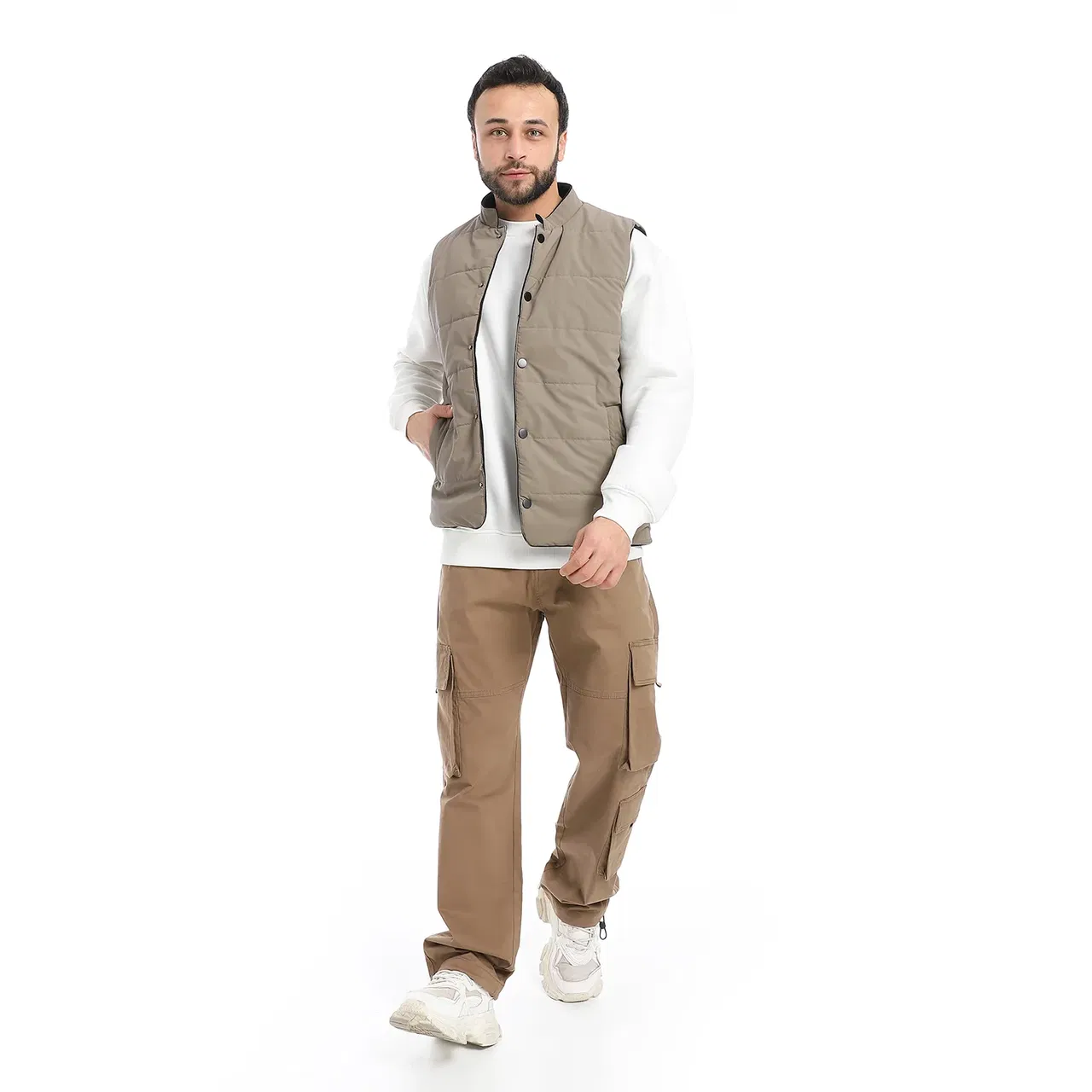 Coup - Men's Multi-Pocket Puffer Vest with Fleece Inside Coup - Men's Multi-Pocket Puffer Vest with Fleece Inside