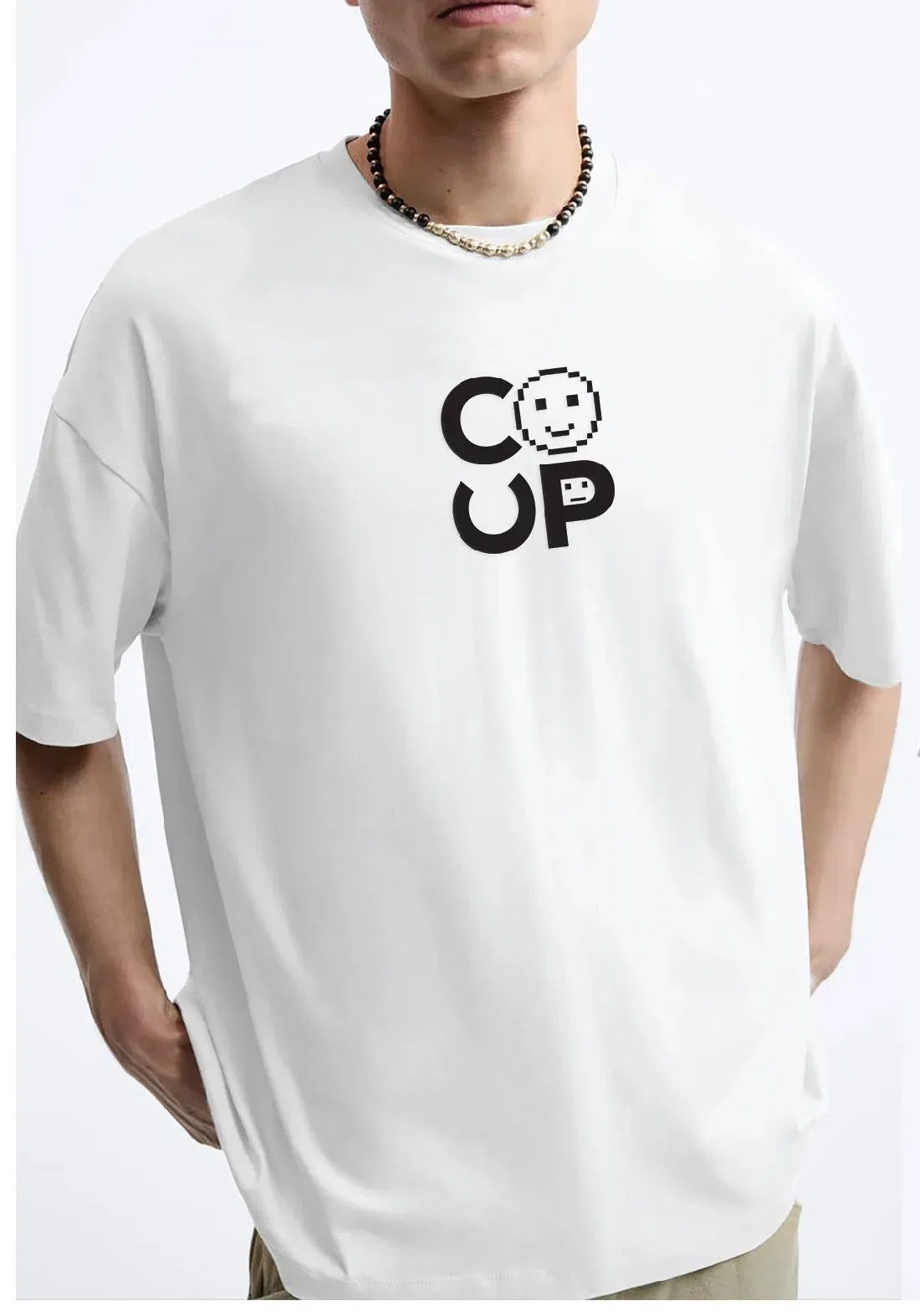 Coup - Smile Emoji Printed T-Shirt Coup - Smile Emoji Printed T-Shirt