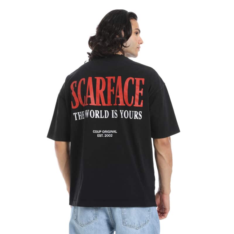 Summer Collection - Scarface Oversize Printed Cotton T-Shirt - Image 2