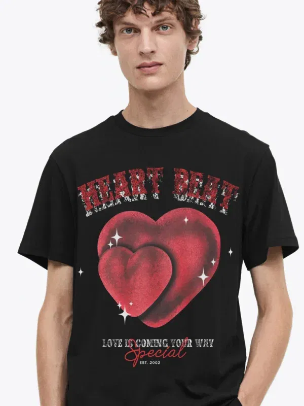 Coup - Heart Beat Printed T-Shirt