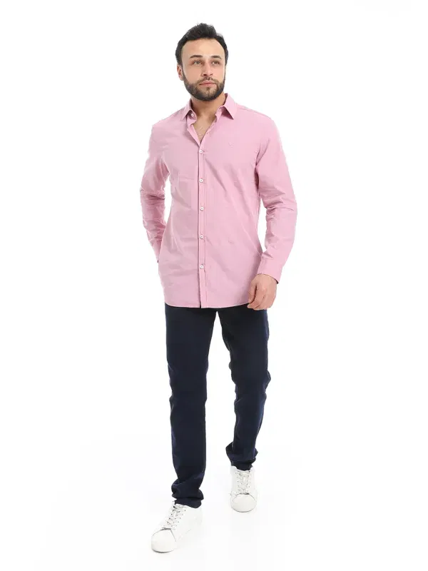 Summer Collection - Men’S Regular Fit Smart Plain Shirt