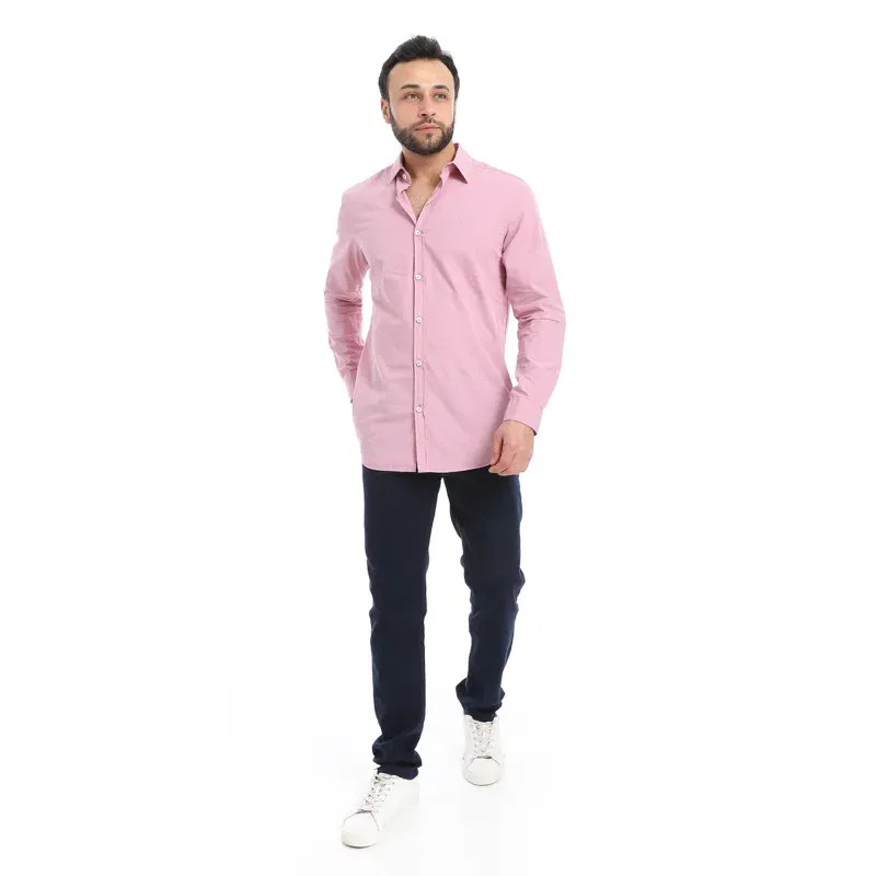 Summer Collection - Men’S Regular Fit Smart Plain Shirt