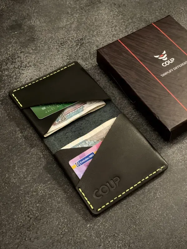 De-Fold Wallet Cow Pull Up Leather