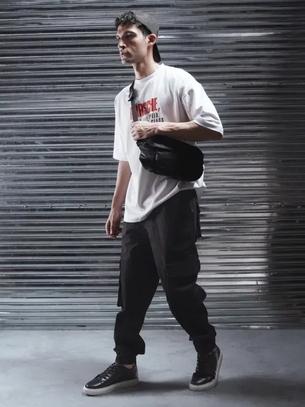 Summer Collection - For Comfortable - Printed Oversize White Men's T-Shirt