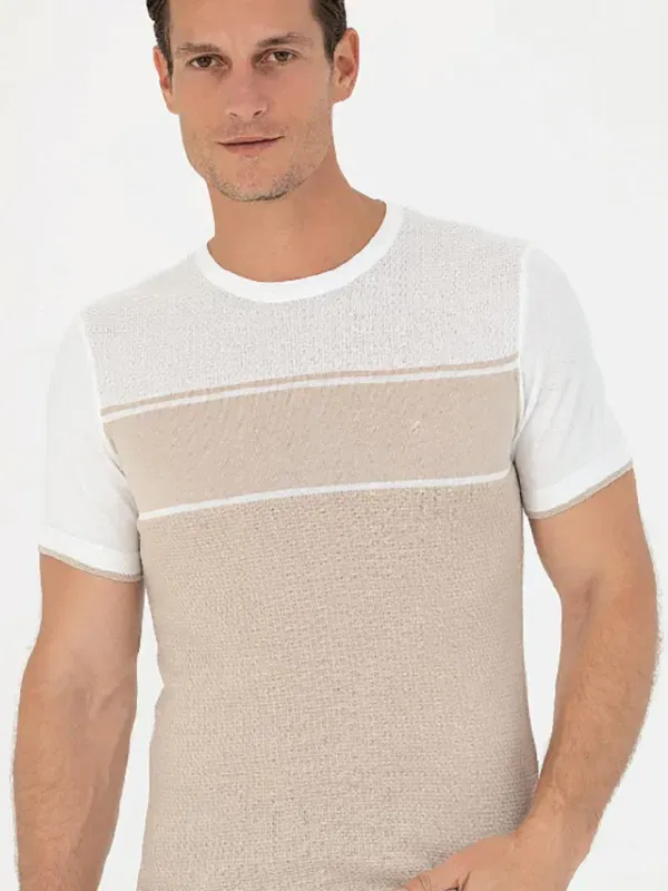 Coup - Men's Color Block Smoked T-Shirt