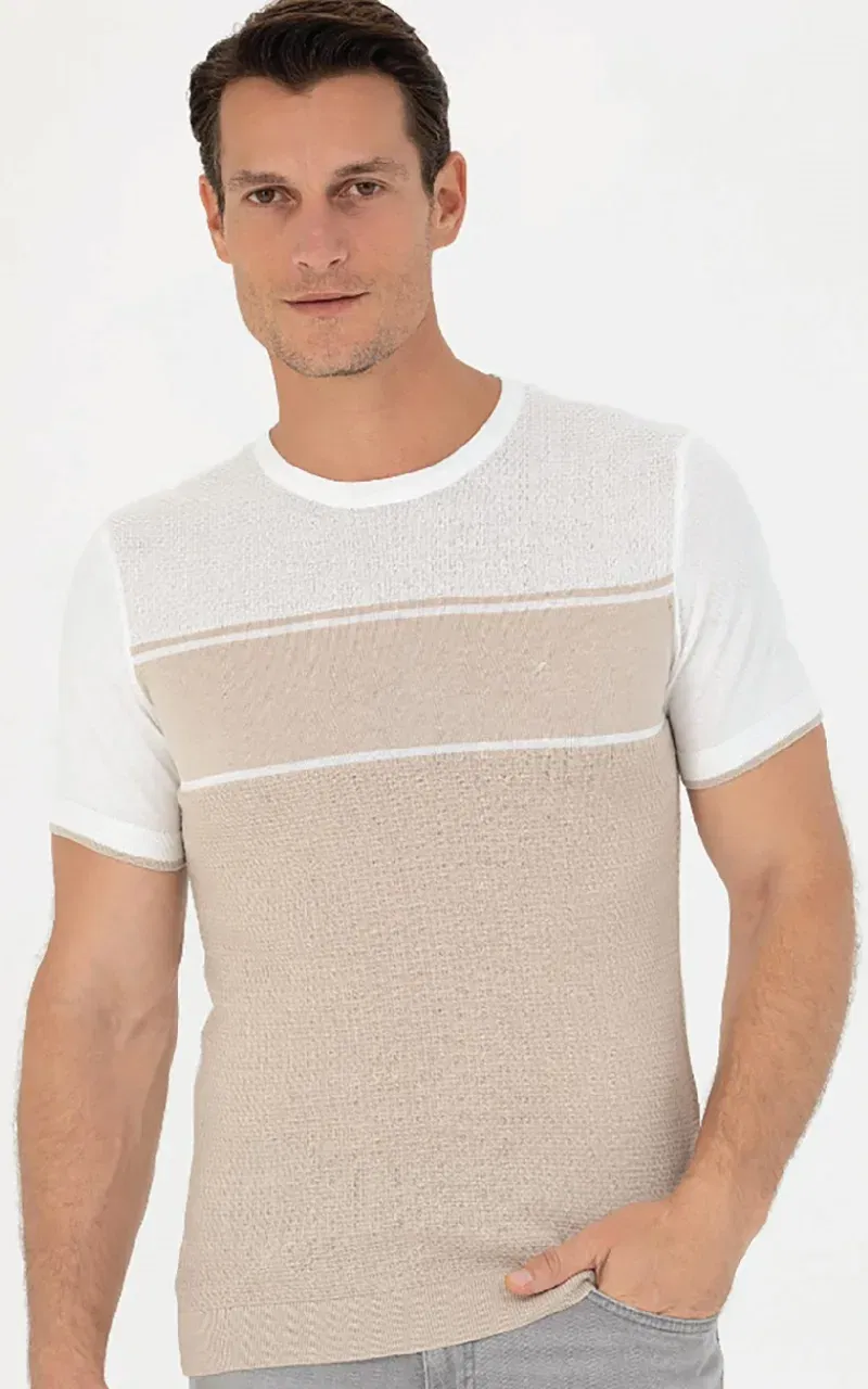 Coup - Men's Color Block Smoked T-Shirt