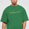 Coup - Good Things Are Coming Green Oversize T-shirt