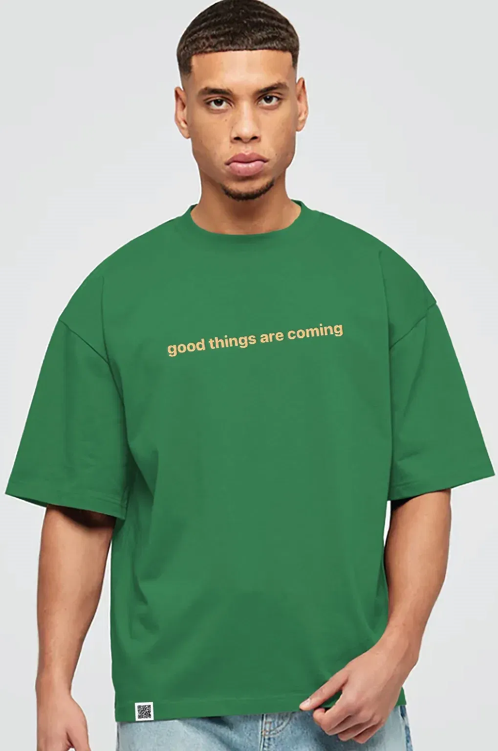 Coup - Good Things Are Coming Green Oversize T-shirt Coup - Good Things Are Coming Green Oversize T-shirt